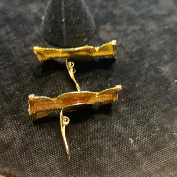 GOLD AFRICAN ETHNIC TRIBAL EARRINGS - Picture 6 of 8